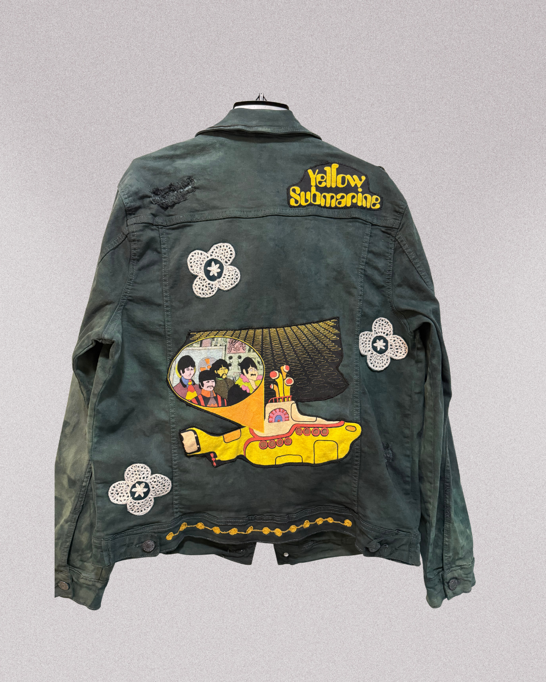 Yellow Submarine distressed jacket